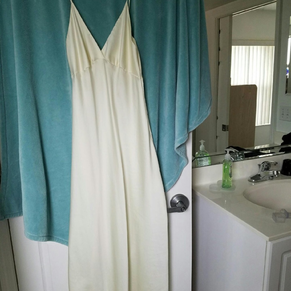 White silky nightgown